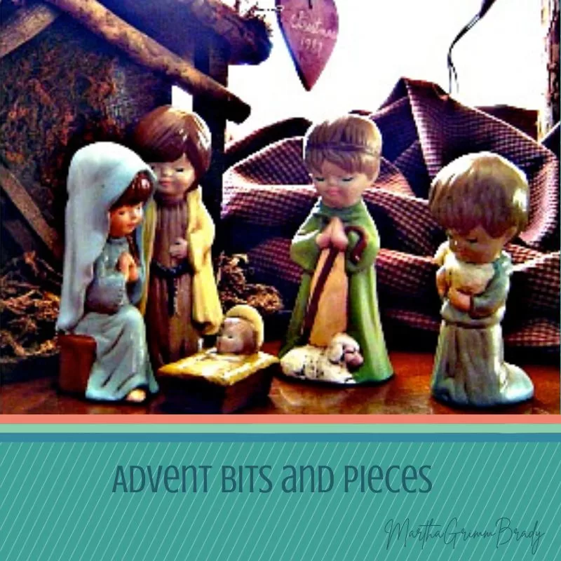 Photo of ceramic nativity set.